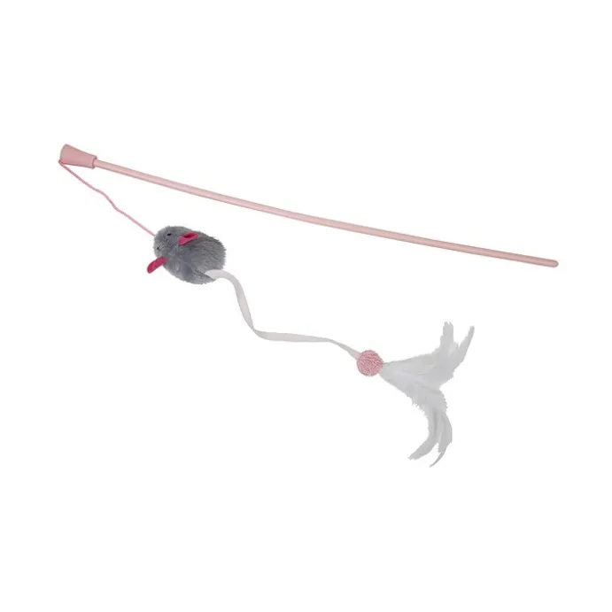 Kattvippa RealMouse pip-ljud rosa/grå