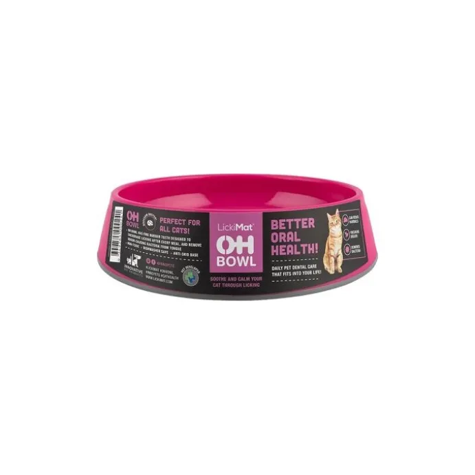 LICKIMAT CAT ORAL HYGIENE BOWL ROSA