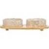 Matbar keramik bambu vit/ecru