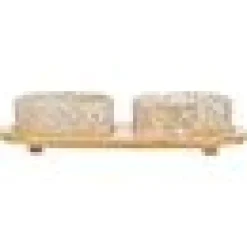 Matbar keramik bambu vit/ecru