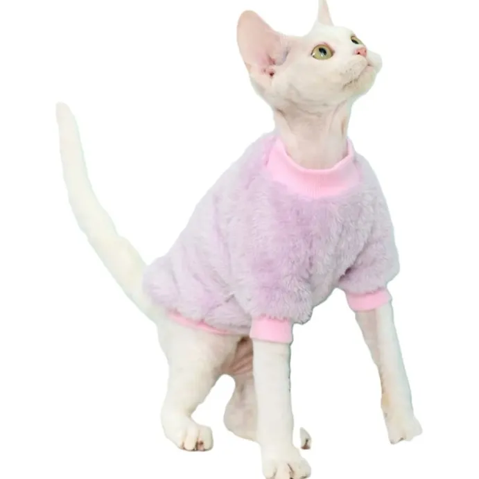 Moorspet katttröja flanell lila