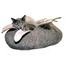Natural Wool Blossom Basket M