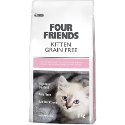 OBS kortdatum! Kattfoder FourFriends Kitten Grain Free 2 kg