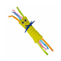 Plush figure with ribbon, with catnip