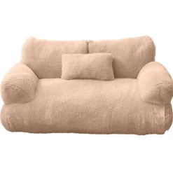 Plysch Kattsoffa Beige