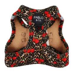 Step in kattsele Leopard Cherry