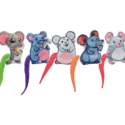 Tunn Tyg Mus catnip 7,5cm