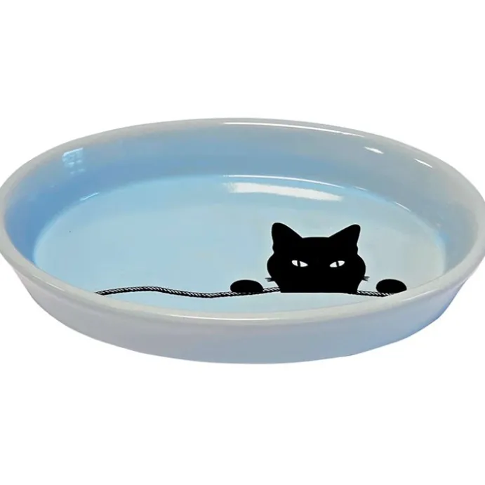 Wilson keramikskål katt blå