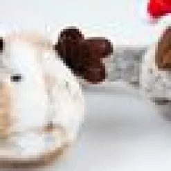 Xmas fluffy mice 2-pack